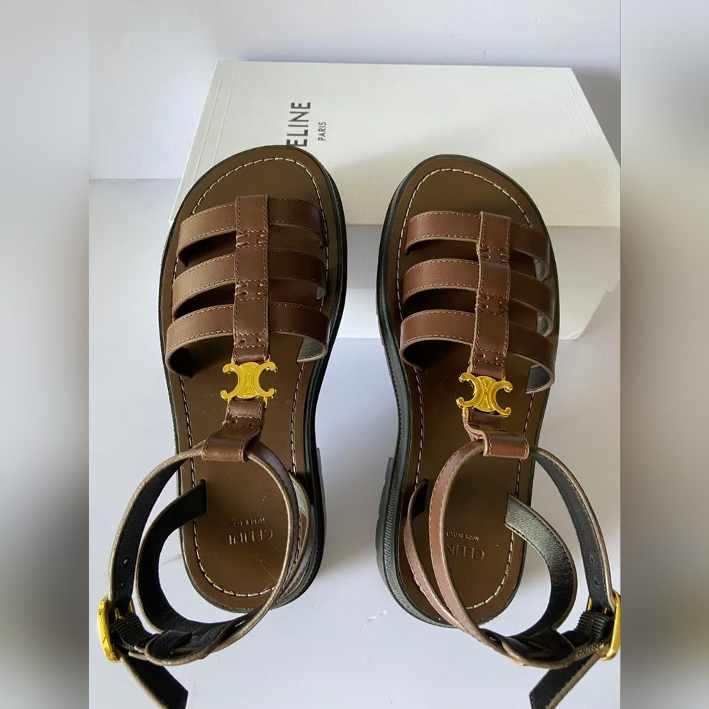 CELINE - CLEA TRIOMPHE GLADIATOR SANDAL in CALFSKIN